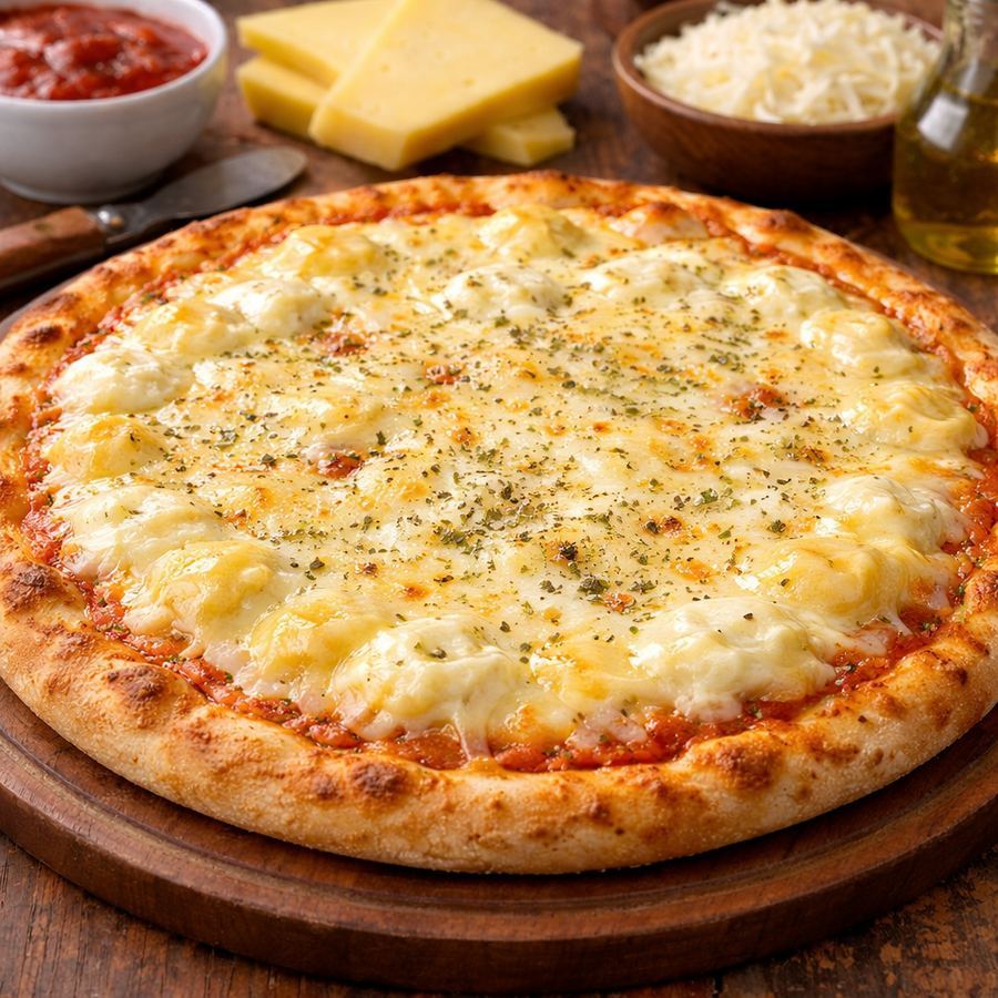 Pizza Tradicional 3 Queijos (Brotinho)